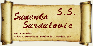 Šumenko Surdulović vizit kartica